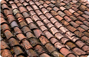 Reparación de Tejados y Cubiertas 2 Tejados Alcala Henares tiled_roof_against_blue_sky_with_clouds_idea_background_with_space_text_ecofriendly_traditional_roofs_home_1