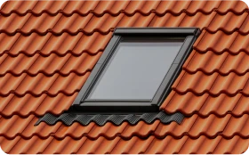 Instalación de Claraboyas 4 Tejados Alcala Henares tiled roof against blue sky with clouds idea background with space text ecofriendly traditional roofs home 2 14 - Tejados Alcala Henares